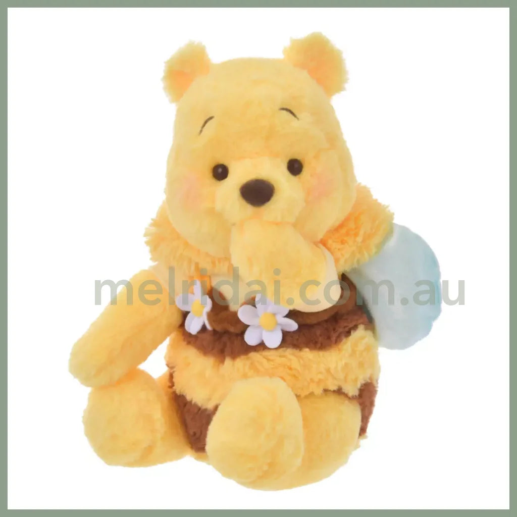 Disney | Tokyodisneystore Winnie The Pooh Fluffy Plush Doll S Yellow 2024 Limited 30×21×22Cm