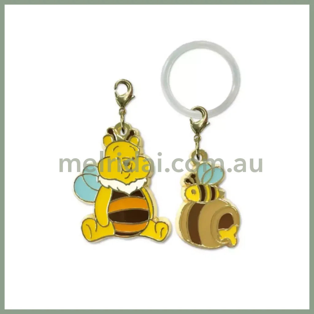 Disney | Tokyodisneystore Winnie The Pooh Keycharm 东京迪士尼 维尼小熊/噗噗 拉链扣Set