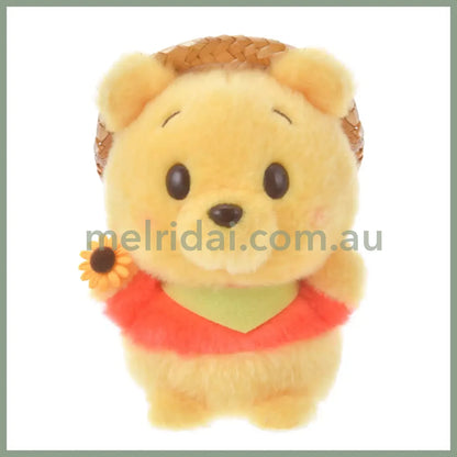 Disney | Tokyodisneystore Winnie The Pooh Urupocha Plush Toy 13×8.5×8Cm (Straw Hat) 维尼小熊/噗噗