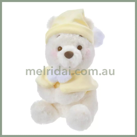 Disney | Winnie The Pooh And Friends Plush Toy S 28×17×19Cm (Fruit Latte Color White Pooh)