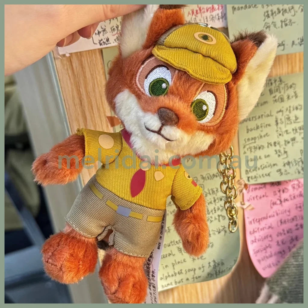 Disney | Young Nick Wilde Plush Keychain Mascot Holder 10Cm X 8Cm 7Cm (Zootopia)