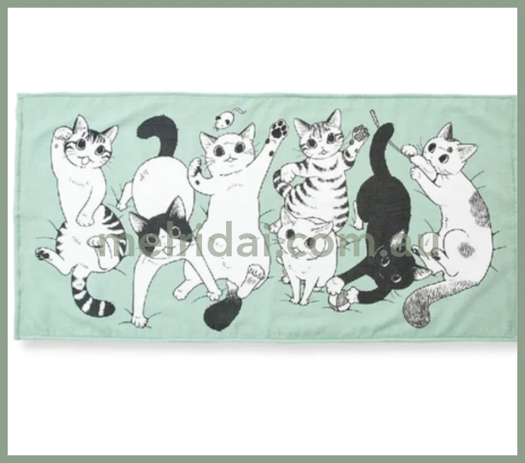 Felissiomo100% Cotton Bathing Towel 120*60Cm Green