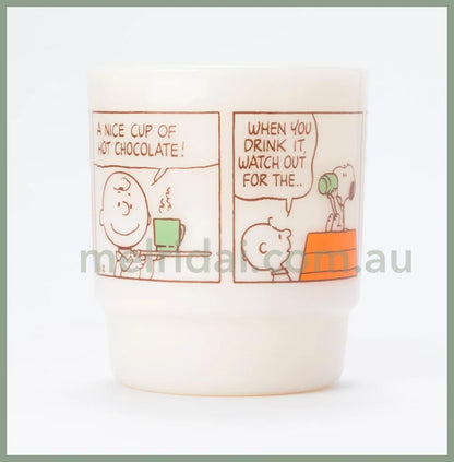 Fire King X Snoopystacking Mug Hot Chocolate Light Ivory 215Ml