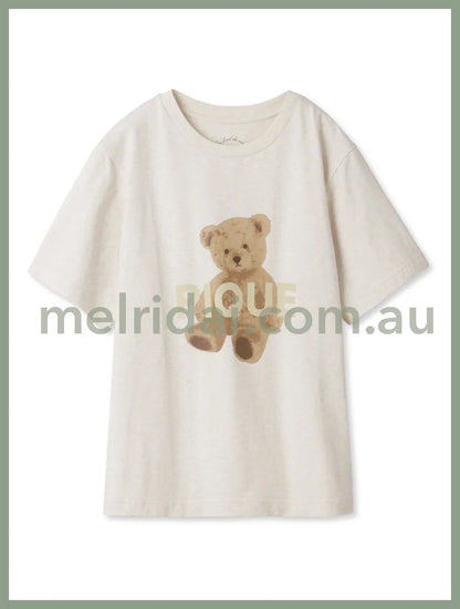 Gelato Pique | Bear Pattern T-Shirt & Long Pants Set Free Size +