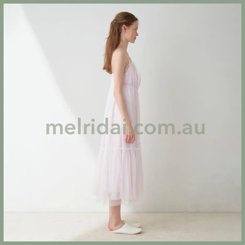 Gelato Pique | Tulle Maxi Cami Dress One-Piece (Valentine’s Day Collection) 冰激凌