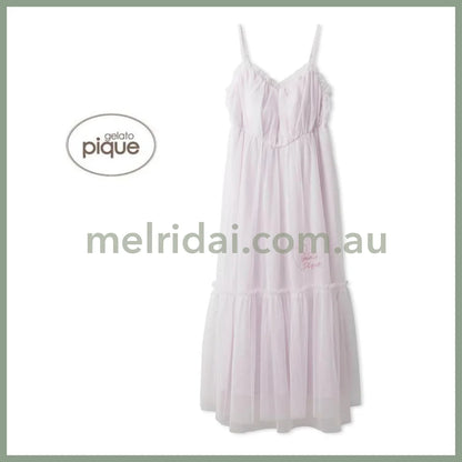 Gelato Pique | Tulle Maxi Cami Dress One-Piece (Valentine’s Day Collection) 冰激凌