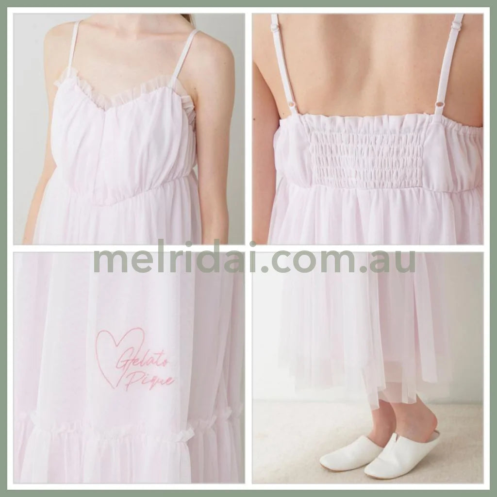 Gelato Pique | Tulle Maxi Cami Dress One-Piece (Valentine’s Day Collection) 冰激凌