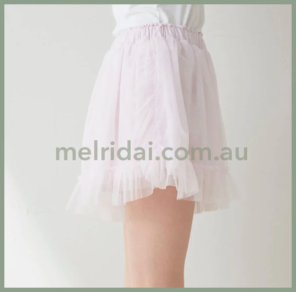 Gelato Pique | Tulle Ribbon Camisole & Lounge Shorts Set (Valentine’s Day Collection) 冰激凌