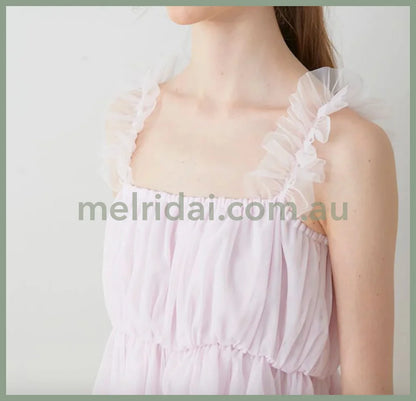 Gelato Pique | Tulle Ribbon Camisole & Lounge Shorts Set (Valentine’s Day Collection) 冰激凌