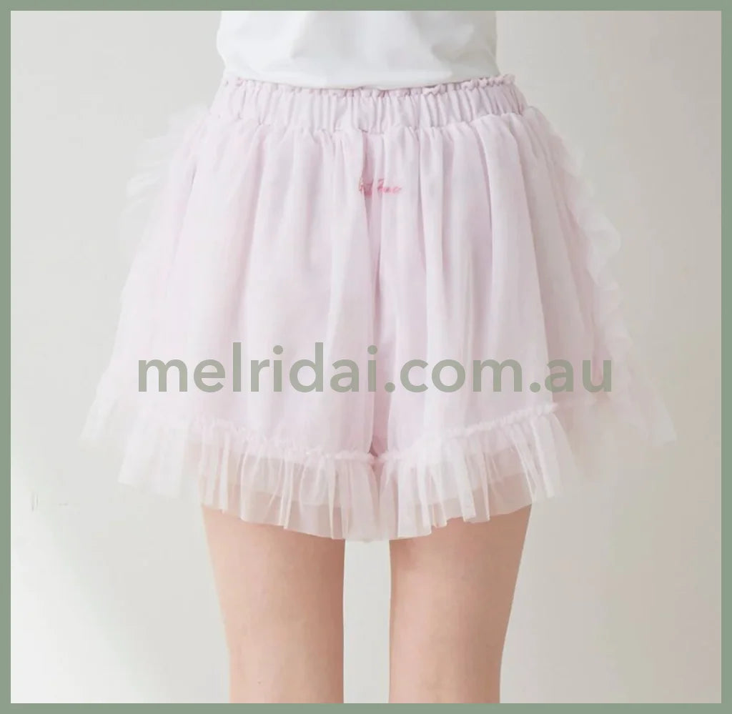 Gelato Pique | Tulle Ribbon Camisole & Lounge Shorts Set (Valentine’s Day Collection) 冰激凌