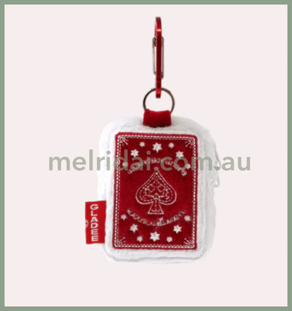 Gladee | Mini Pouch For Earbuds (Playing Cards) 65 X 80 25Mm 可爱刺绣 扑克牌造型 耳机包/小挂件/硬币包/零钱包