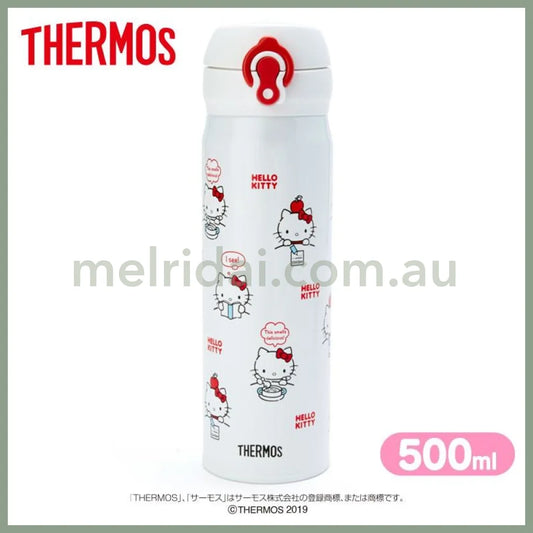 Hello Kitty × Thermosstainless Bottle White 500Ml X