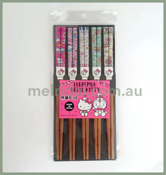 Im Doraemon X Hello Kittychopsticks Set 21Cm A 5