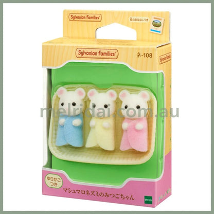 【Jp】Sylvanian Families | Marshmallow Mouse Triplets