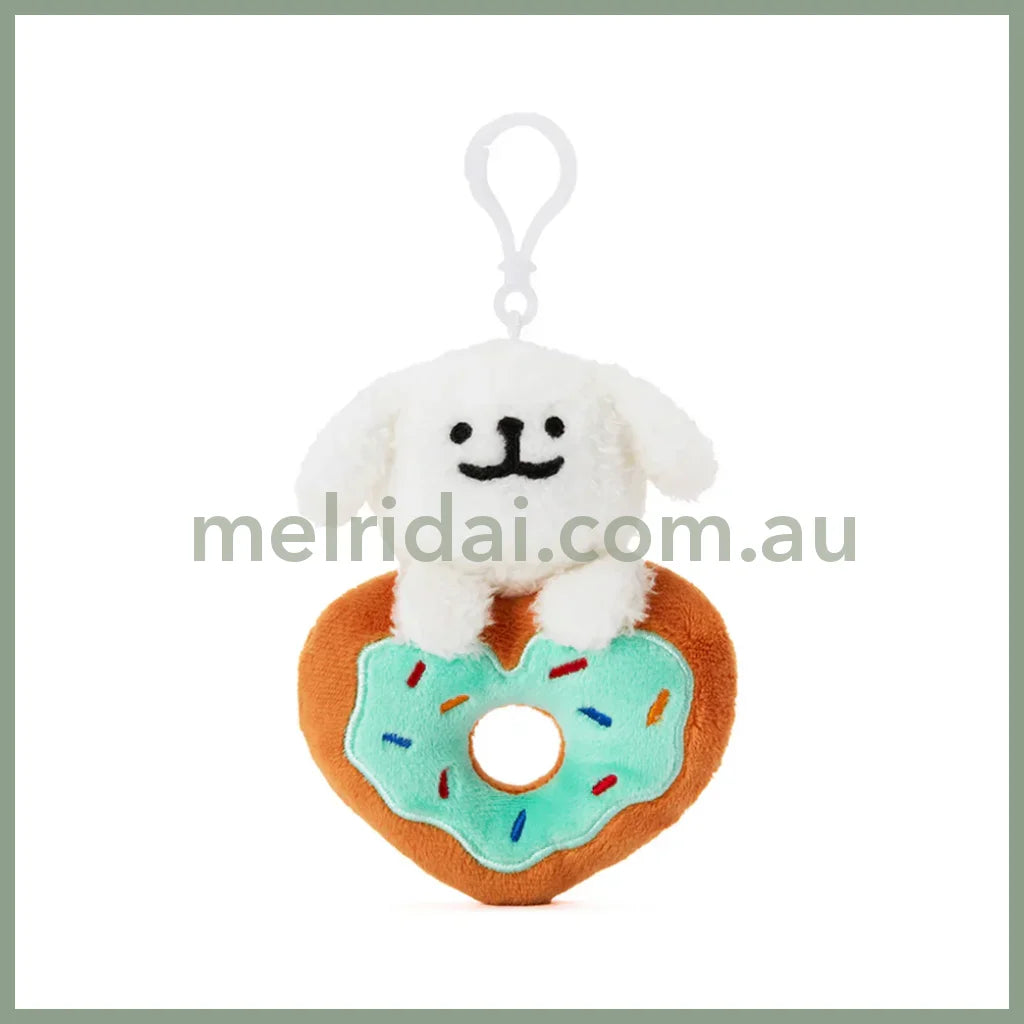 Kakao Friends | Maltese Lovely Donuts Plush Doll Keyring 10 X 13 4.5Cm