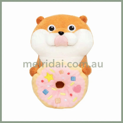 Kawaiiusono Kawauso | Cute Lie Otter Plush Doll H120×W75×D110Mm 小玩笑小水獭 甜甜圈 小玩偶/公仔/桌面装饰