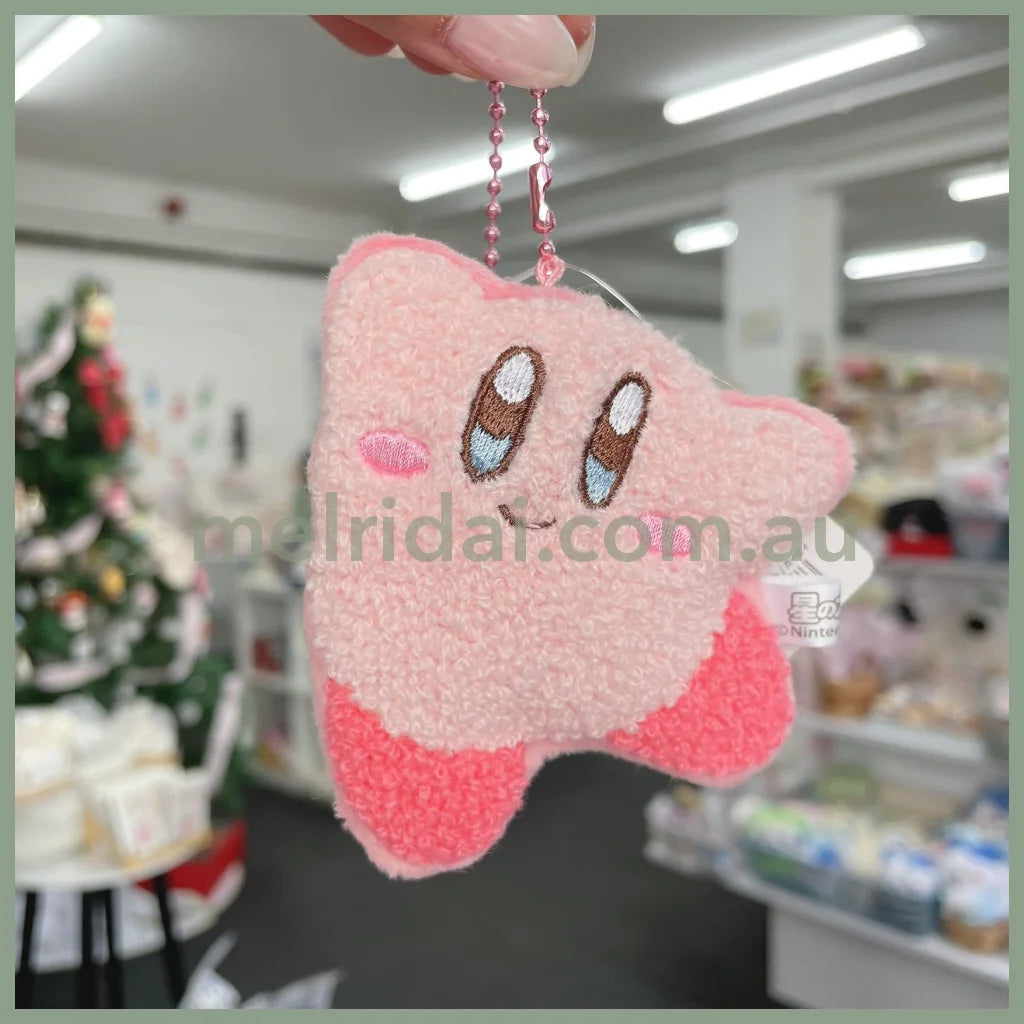 Kirby | Mokomoko Cleaner Plush Mascot Keychain 9 X 8 2 Cm 星之卡比 卷毛迷你挂件/钥匙链/包挂 背面可以擦屏幕