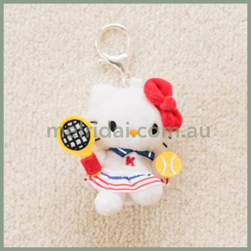 【Limit One/Person】Me% X Hello Kitty | Mascot Holder Keychain 13Cm (Tennis)