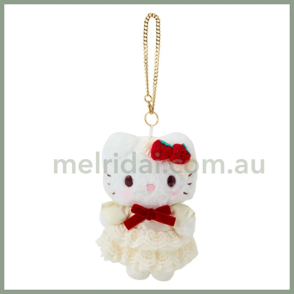 【Limite 1/Customer】Sanrio | Hello Kitty Plush Mascot Keychain Bag Charm W11×D6×H14.5Cm (Shortcake)