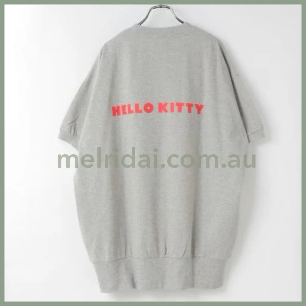 Lowrys Farm | Hello Kitty Big Pullover Gray F Size (Length 79Cm)