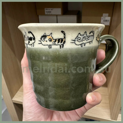 【Made In Japan】Craftman House | Ceramic Mug 8.5Cm×10Cm 陶瓷马克杯（ 散步猫咪）