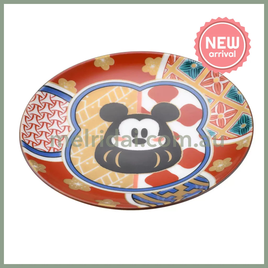 【Made In Japan】Disney | Tokyodisneystore Mickey Mouse Small Plate 11.3×10.8×2.3Cm (New Yeat 2025)