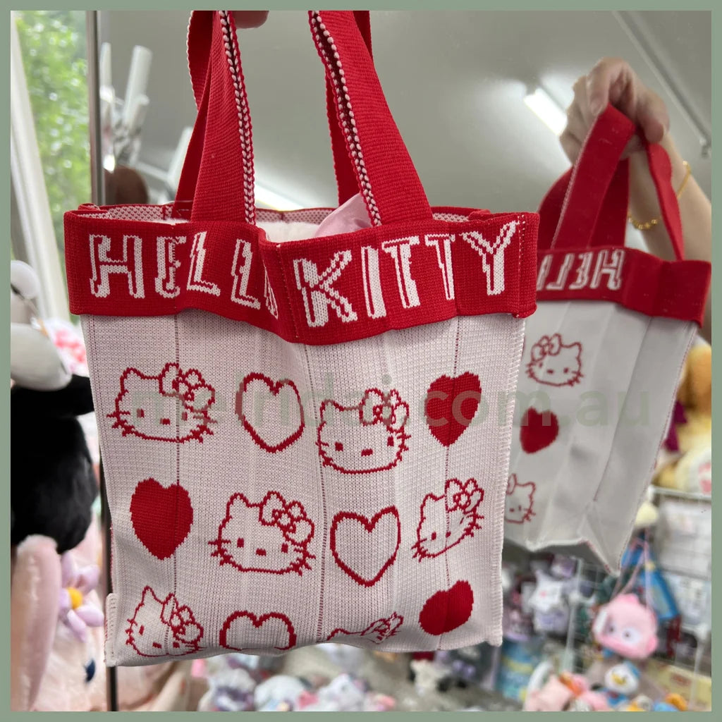 Made In Japanknt365 X Sanriohello Kitty Limited Mini Tote Bag 20*20Cm //