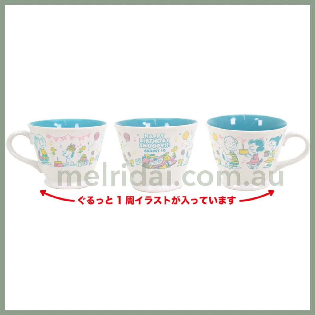 Made In Japanpeanutssnoopy Birthday Limited Mug Cup