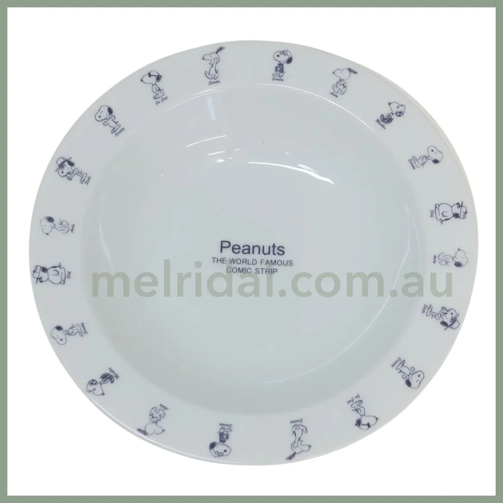 【Made In Japan】Peanuts | Snoopy Porcelain Plate 210×40Mm 史努比 陶瓷印花 盘子