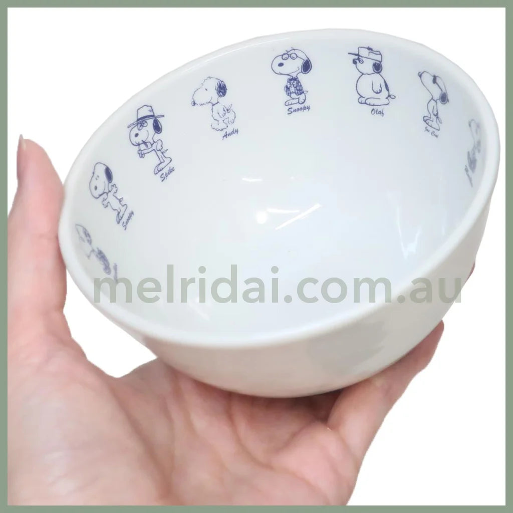 【Made In Japan】Peanuts | Snoopy Porcelain Rice Bowl 112×62Mm 史努比 陶瓷印花 米饭碗/茶碗