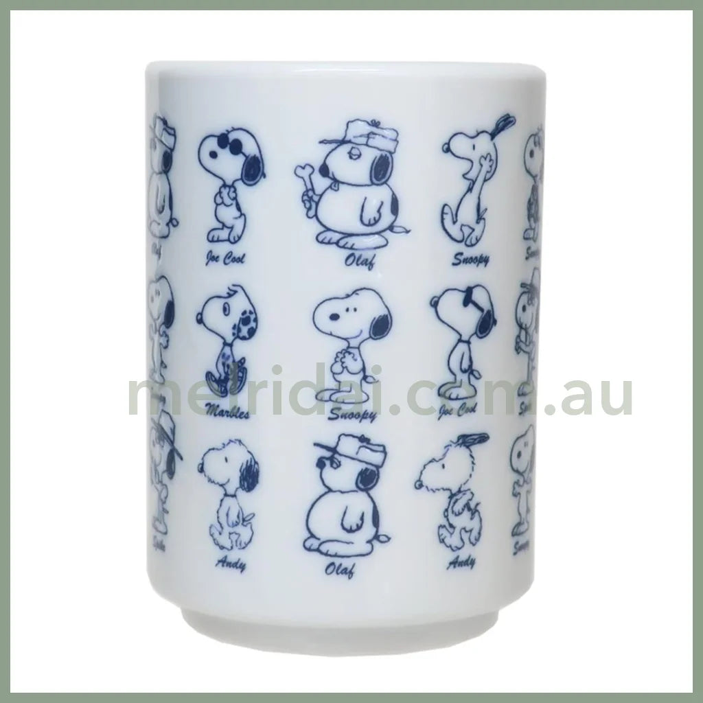 【Made In Japan】Peanuts | Snoopy Porcelain Tea Cup 72×103Mm 史努比 陶瓷 汤吞杯/茶杯