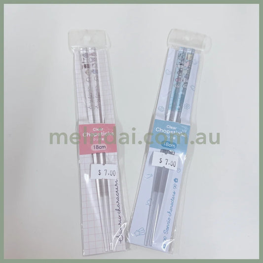 Made In Japansanrio | Clear Chopsticks 18Cm (Relaxed Life)