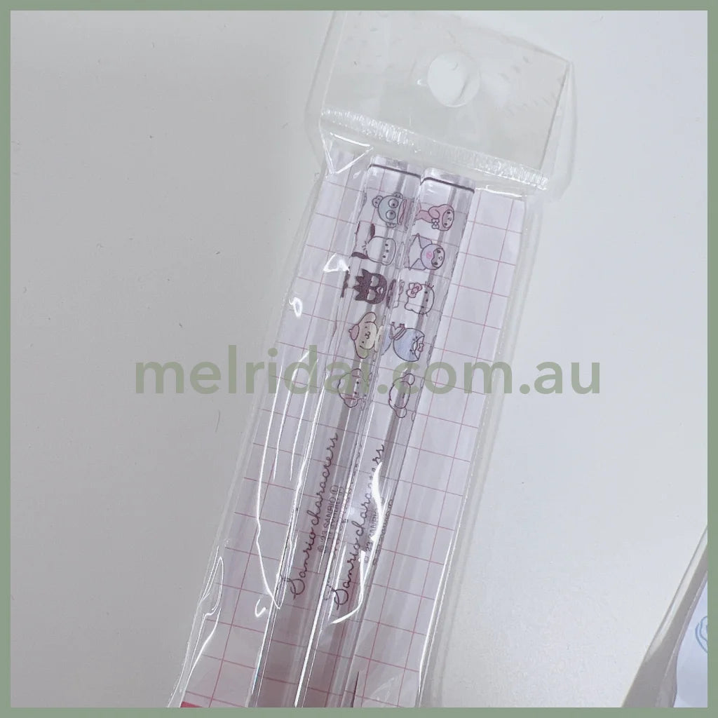 Made In Japansanrio | Clear Chopsticks 18Cm (Relaxed Life) White