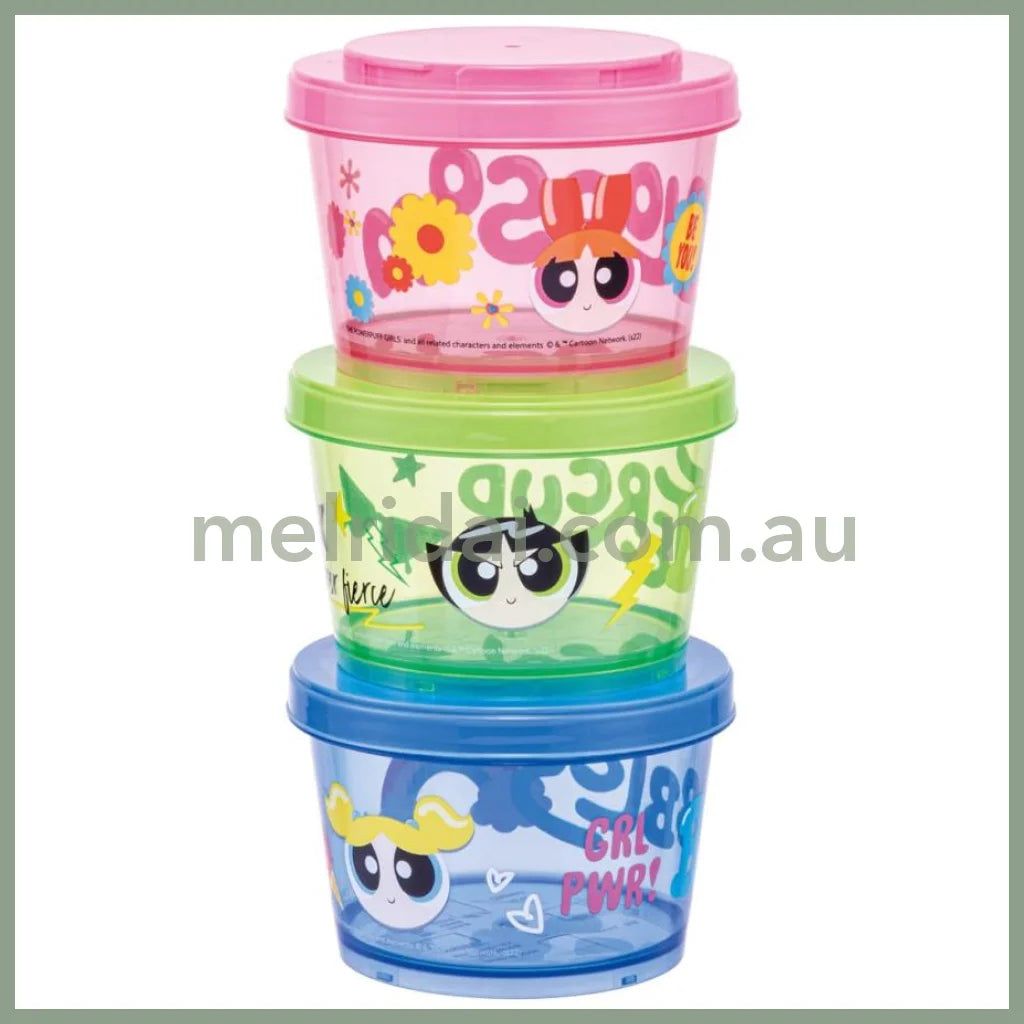 【Made In Japan】The Powerpuff Girls | Container Set Of Three 240 Ml/Each