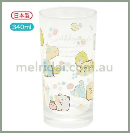 Made In Japansan-Xsumikko Gurashi Zassou And Yoseis Flower Garden Glass 340Ml B