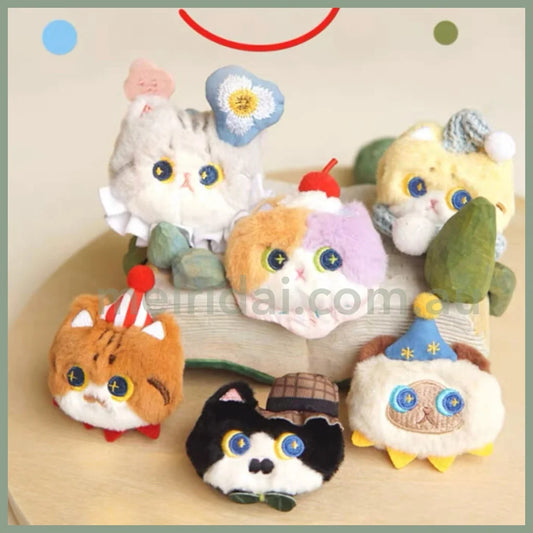 Mewji♡Cat Mascot Brooch 妙吉猫 毛绒猫咪造型胸针 配饰