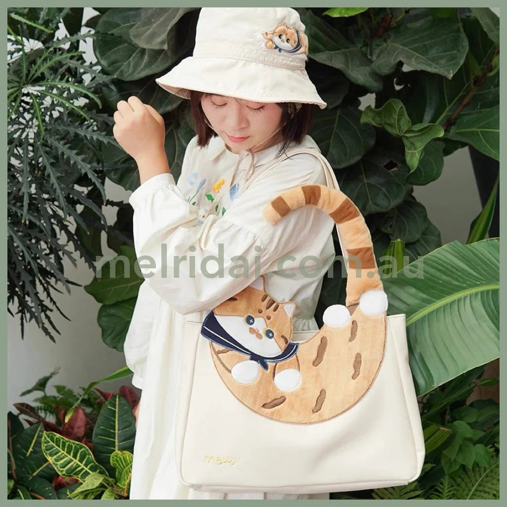 Mewji Cat Tail Tote Bag (Wh)