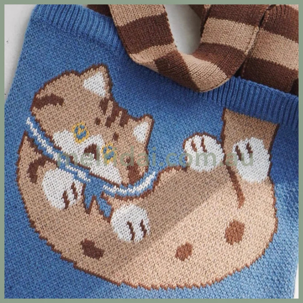 Mewji Knitted Tote Bag (Cat)