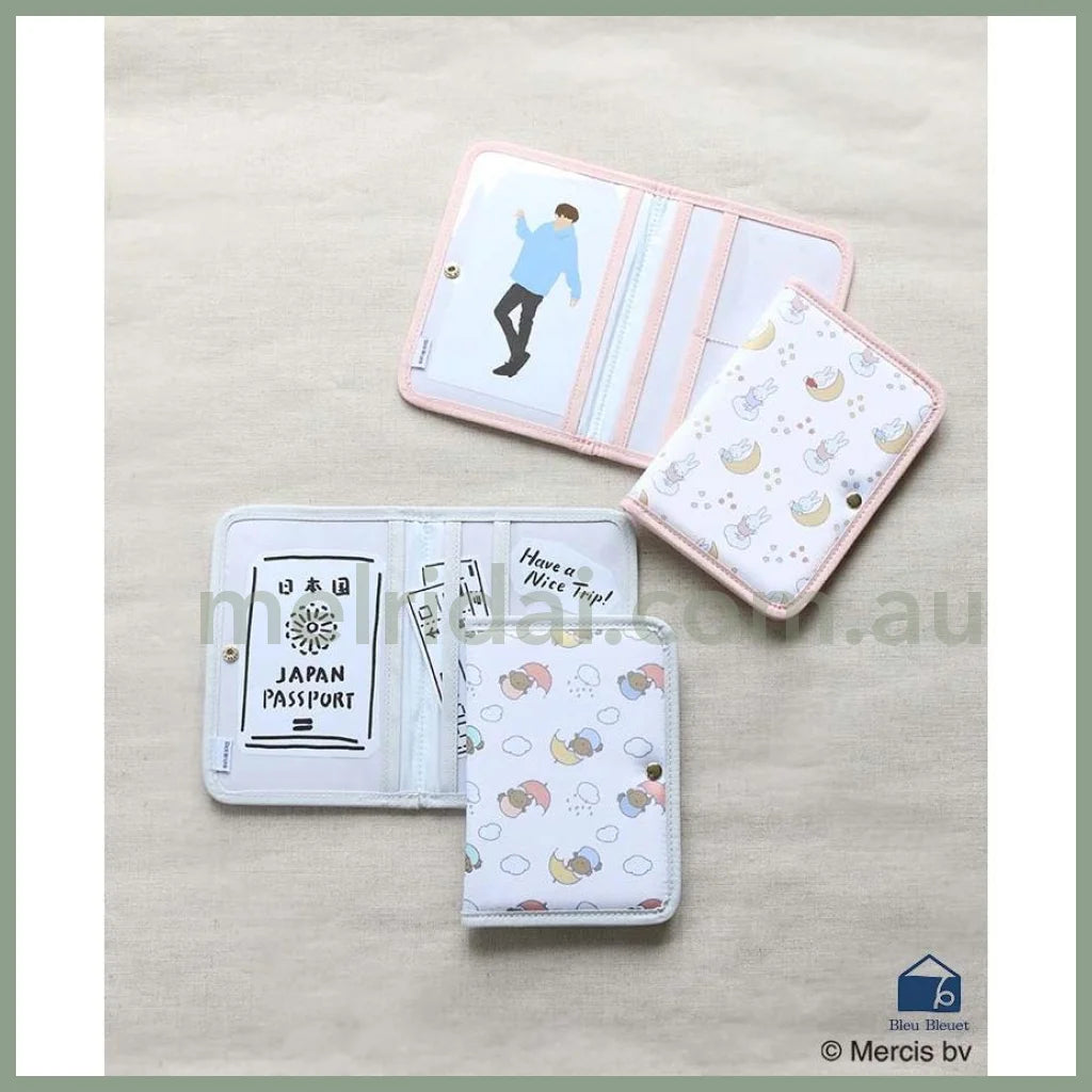 Miffy | Passport Case Multi Pouch 18 X 12.5 1.2Cm (White)