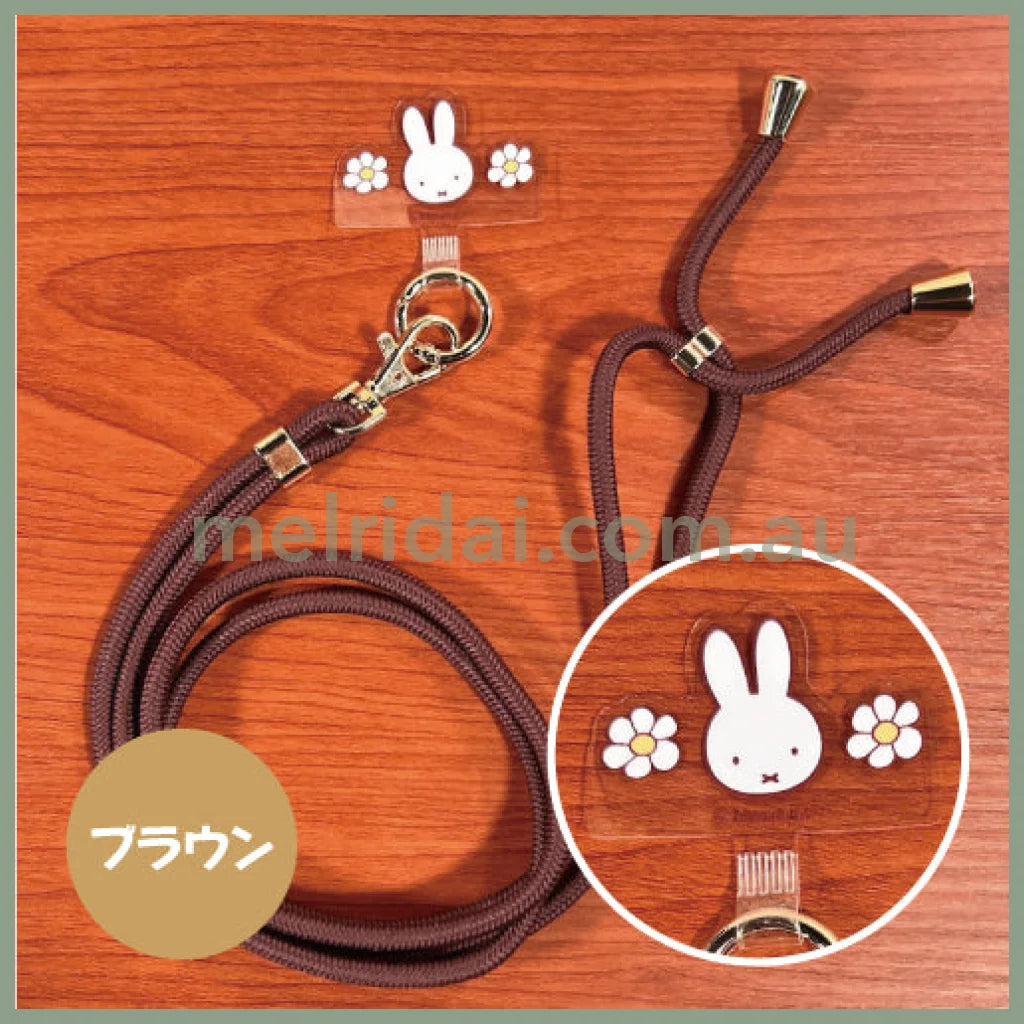 Miffy | Shoulder Strap For Smartphone (Strawberry&Chocolate) 米菲 手机挂绳/挎绳/背带 解放双手 防丢（草莓与巧克力系列 ） Br