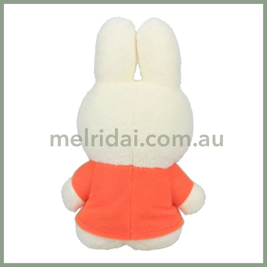 Miffy| Tokotoko Club Plush Doll H17×W10×D6Cm 米菲 站立式毛绒玩偶/公仔（橘色连衣裙）