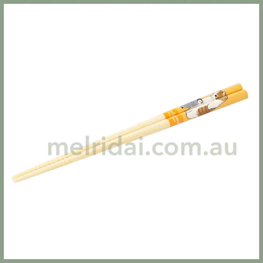 Mofusand | Bamboo Chopsticks 21Cm 猫福 天然竹 筷子 Penguin