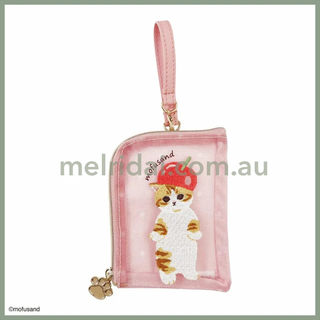 Mofusand | Mofusand Card Holder & Multi Pouch H125 X W80 D15Mm L /// Pink