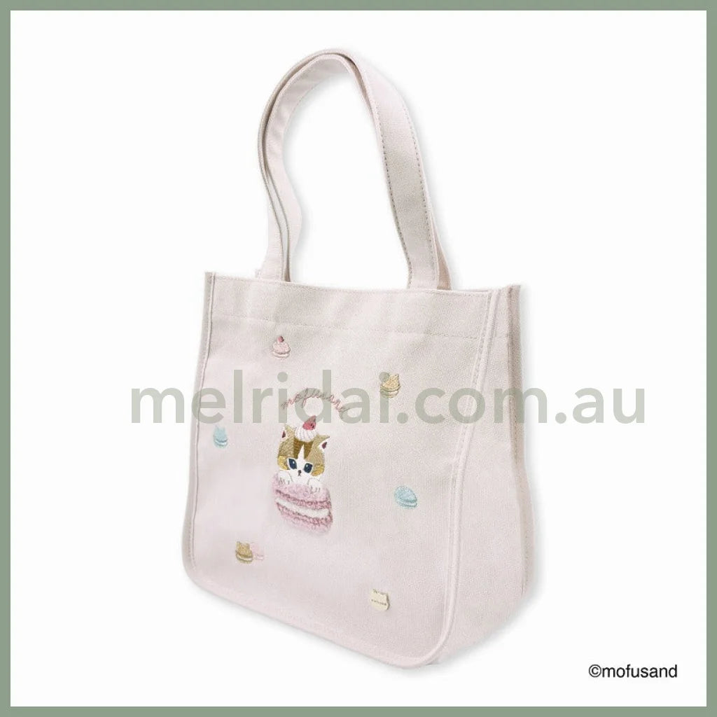 Mofusand | Cat Mini Tote Bag 250×250×120Mm (Macaron Nyan Pastel Pink)