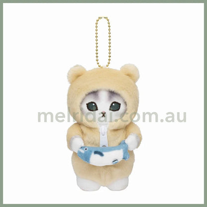 Mofusand | Costume Mascot Holder Plush Keychain H125×W100×D100Mm 猫福 睡衣派对 毛绒挂件/包挂/钥匙链 Yellow