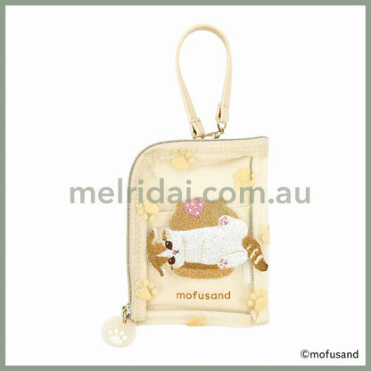 Mofusand | Daily Pouch Flocky With Reel H120 X W90 D10Mm (Nyanko Sweets)