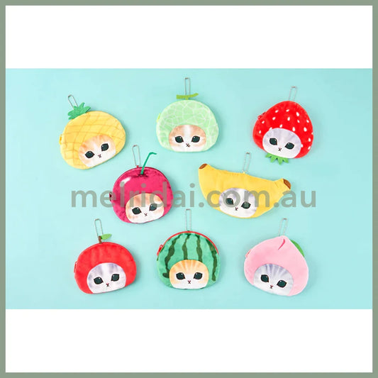 Mofusand | Fruit Pouch & Keychain Secret Approx.10*15*10Mm 猫福 水果系列 收纳小包/零钱包挂件 盲盒 随机一款