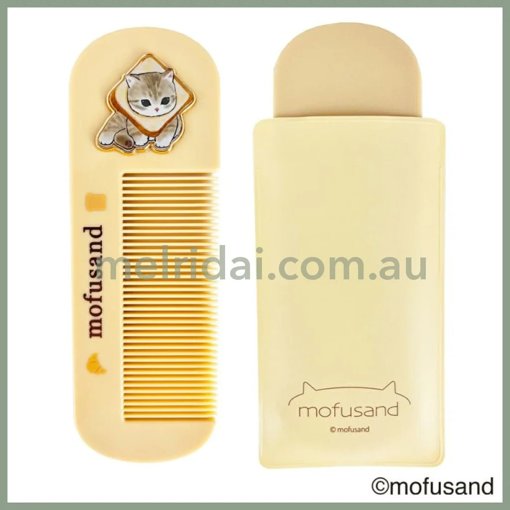 Mofusand | Hair Comb W46 X H135 D5Mm 猫福 刘海梳/小梳子/便携梳套装 Toast 吐司