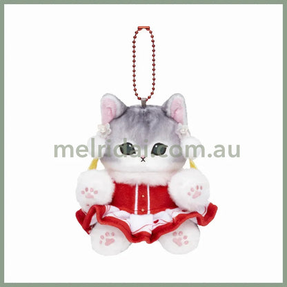 Mofusand | Mascot Holder Plush Keychain Chinese Clothes W100 X H140 D100 Mm (One Piece Red)