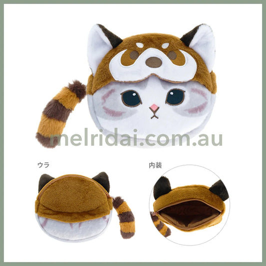 Mofusand | Mascot Pouch Pencil Case H210×W180×D55Mm (Red Panda Nyan)